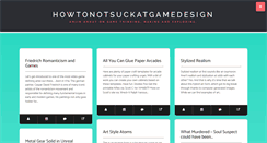 Desktop Screenshot of howtonotsuckatgamedesign.com